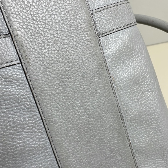 Kate Spade Large Grey Leather Zippered Top Handle Satchel *See Description* - Picture 17 of 17